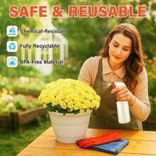 DIYSELF Spray Bottle 2 Pack Plastic Spray Bottles For Cleaning, 16oz\/500ml Empty Spray Bottles For Liquids, Heavy Duty Spray Bottle For Plants, Pets, Alcohol, Leak-Proof Squirt Bottles For Lab Reagent - ColorA - View 4