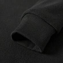Mubberry Mens Double Side Fleece Jacket Pullover Pockets Warm Sweatshirt Winter Jacket Thermal - 黑色 - 查看 5