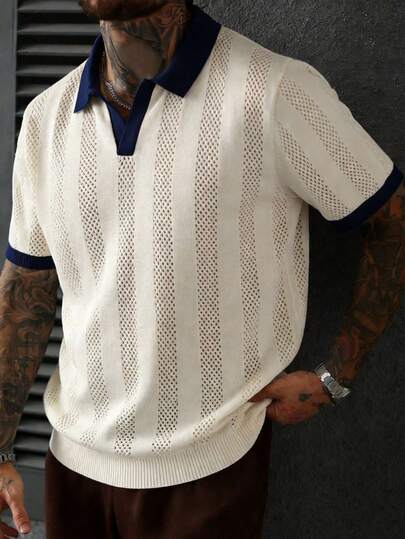 男士休闲针织毛衣，复古风格套头衫，百搭实用，适合通勤、街头时尚、户外活动、跑步、度假以及春秋季穿着。