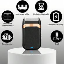 HIENA LQT 3pcs/2pcs/1pc Men's Grooming Tool Set – Rechargeable Hair Clipper, Beard Trimmer, And T-Shaped Carving Scissors; Cordless Multi-Functional Hair Clipper With Adjustable Guide Comb And Portable Razor; Perfect For At-Home Haircuts, Beard Styling, And Personal Care; Ideal Gift For Fathers, Boyfriends, And Friends This Holiday Season. - 彩色 - 查看 6