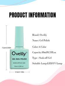 Oveiliy 女神指甲凝胶，裸粉色闪光指甲凝胶，可卸除 UV/LED 凝胶指甲油，适合 DIY 美甲沙龙护理。 - 白色 - 查看 5