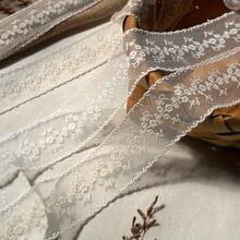 1/5 Inch Embroidered Mesh Straight Edge Lace Trim, Suitable For Clothing Decoration, Ramadan Decoration, DIY Garments, Gift Packaging And Beginner Sewing - Multicolor - View 2