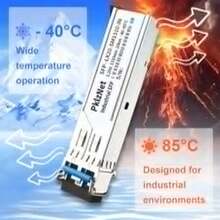 Transceptor de red industrial de 1.25 G SFP de un solo modo de fibra transceptor LX SM1310 nm de 20 km DDM interfaz dúplex LC - como en la foto - Ver 4