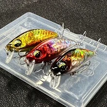3pcs/Box 4.8cm 4.8g Micro Minnow Fishing Lure, Slow Sinking Swimbait Soft Bait For Stream Fishing - Multicolor - View 5