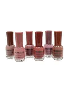 Set de 12 Esmaltes de Uñas 16ml A Base de Agua, de Secado Rápido, Larga Duración, Fácil de Usar, Adecuado Para Principiantes, Para Salón o Uso Casero - ROSA NUDE - Ver 5