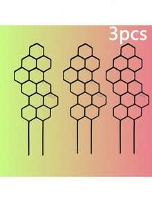 塑料植物支撑架,户外花园,园艺工具,花盆,适用于植物造型/固定 - 多色的 - 查看 8