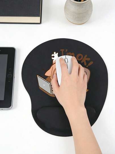 Ergonomic Wrist Support Mouse Pad, Cute Working Cat Pattern Design,Ergonomic Eva Wrist Support Cushion,Non-Slip Memory Foam Mouse Pad,Comfortable Mouse Pad With A Smooth Wrist Support,Comfortable Skin-Friendly Desk Rest,Desktop Protector,Suitable For Gaming, Office,Anti-Slip,Office Computers, Laptops, And Home Use,Graduation Season Souvenir,Perfect Gift For Valentine's Day, Mother's Day,Back To School,Spring