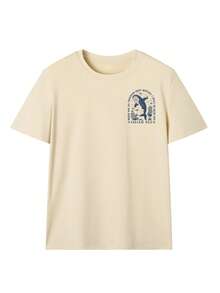 Women's Loose Fit Christian Beach T-Shirt, Soft Quick-Dry Round Neck Tee With Whale Shark Underwater Print And Isaiah 43:2 Bible Verse, INS Beach Aesthetic Streetwear, Suitable For Beach Vacation, Pool Party, Summer Camp And Seaside Stroll - Apricot - View 3