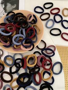 49/99/199 قطعة من ربطات الشعر الملونة والسوداء، أربطة شعر مرنة للغاية، أربطة شعر سكرانشي سوداء، ربطات شعر مطاطية ناعمة، إكسسوارات شعر للنساء، مميزة وعصرية، هدية مفكرة، ربطات وأربطة شعر، إكسسوارات شعر أساسية، مرونة عالية، غير ضارة، أربطة شعر عالية المرونة، ربطات شعر غير محكمة، أربطة شعر ذيل الحصان العالية، أربطة مطاطية، إكسسوارات شعر للنساء، حبال الشعر - متعدد الألوان - مشاهدة 12