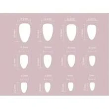 24pcs Cat Eye Nail Stickers Set In Nude, Medium Size With Magnetic Effect Sheet & Mini File, Perfect Daily Nail Art Collection - Multicolor - View 8