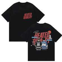 Heated Rivalry Cotton Men's Shirt Summer Shane Hollander & Ilya Rozanov Ice Hockey Jersey Women's Short Sleeve Streetwear Shirt - 黑色 - 查看 2