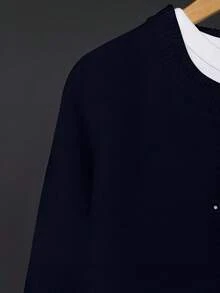 Women's Beige Cardigan, Soft Long Sleeve Sweater Jacket, Front Button Design Fall - Black - View 5