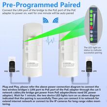 Internet Star link de Punto a Punto para Exteriores de Transmisión de Largo Alcance para Enrutador Gen 3 Extensor WiFi Star link 5.8 GHz 3 KM 100 Mbps con Antena de Alta Ganancia de 16 dBi - blanco - Ver 7