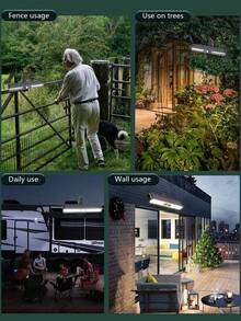 36LED Solar Clip Light, Outdoor Wall Light, Solar Powered, 3 Adjustable Modes Motion Sensor Light, Detachable Installation On Fence, Wall, Garage, Patio Umbrella, Multi-Functional Wall Light, Outdoor Solar Light - Solar Clip Light - View 8