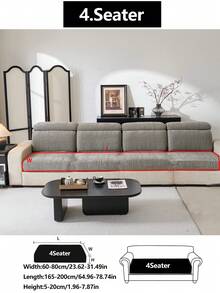 1 tấm bọc ghế sofa co giãn, chống trượt, phủ toàn bộ bề mặt ghế, phù hợp cho mọi mùa, bọc ghế sofa bằng vải, có thể giặt máy, chống bụi, thân thiện với thú cưng, bảo vệ ghế sofa trang trí, có thể điều chỉnh cho phòng ngủ, văn phòng, phòng khách và ghế sofa hình chữ L cũng như ghế sofa 1/2/3/4 chỗ ngồi. - Màu xám đen - Xem 18