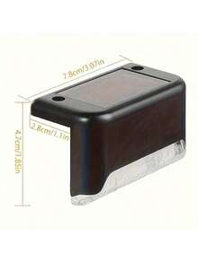 16/32pc Solar Outdoor Stair Light IP66 Grade LED Stair Light Solar Fence Light Suitable For Courtyards, Terraces, Steps, Walkways, Lawns, And Christmas Or Winter Outdoor Decorations. Enhances Nighttime Safety And Ambiance.Battery Capacity: 700MA - 32pc LED 白色 - 查看 8