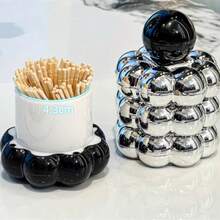 豪华棉花糖牙签盒，个性化创意客厅牙签收纳盒，新款牙签棉签分配器 - 彩色 - 查看 9