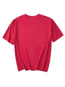 [Sporty T-Shirt]2026[Rainbow Lesbian T-Shirt] LGBT Rainbow Valentine's Day Lesbian-Themed Short-Sleeve T-Shirt |   Women's Clothing, Spring And Summer |   Relaxed Fit |   Plus Size - 紅色 - 查看 3