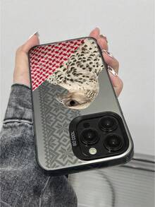 中东元素硅胶猎鹰艺术手机壳，磨砂硬壳，高精度高清印刷，摄像头周围加厚硅胶保护圈，精准贴合摄像头凸起，柔软缓冲边缘，兼容/Galaxy/荣耀，生日礼物 - 彩色 - 查看 3