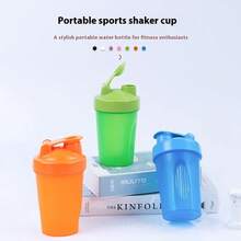 1pc 13.5oz Leak-Proof Protein Shaker Bottle With Mixing Ball, Suitable For Fitness And Meal Prep - Multicolor - View 8