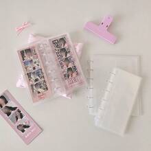 1pc Mushroom Shaped 4-Slot Photo Album, Student Idol Scrapbook Loose-Leaf Photo Album, Long Strip Photo Holder - Mushroom-shaped Photo Album - View 2