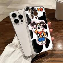 ¡Perro vaquero con estampado de vaca! Esta elegante funda es compatible con  17, 16, 15, 14 Pro Max, 13, 12, 11, XR y XS Plus. Fabricada en silicona TPU, ofrece protección contra golpes y caídas, además de una sensación superior. Es un regalo ideal para familiares, amigos y seres queridos, y la opción perfecta para San Valentín.fundas para ,fundas,accesorios para celular,fundas para celular,fundas para  13,funda  13,funda  16,funda  17 pro max,funda  15,fundas para  16,fundas  11,fundas ,san valentín detalles,san valentín,vaquero - transparente - Ver 3