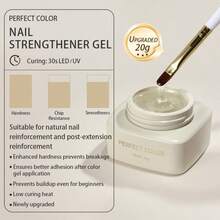 20g Transparent Nail Diamond Glue, Super Sticky, Suitable For 3D Stone Decoration, Charm, Flowers, Artificial Crystal Diamond Jewelry, Acrylic DIY Nail Stickers, Transparent Sticky UV Gel Nail Polish, Recommended Perfect Color - 20g - 查看 12