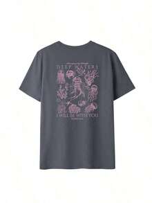 2026 Summer TopsThree-Piece Solid Color T-Shirts Fashion Retro Men's T-Shirts 230g Heavyweight Cotton Dropped Shoulder Design Unisex Short-Sleeve T-S - Dark Gray - 查看 3