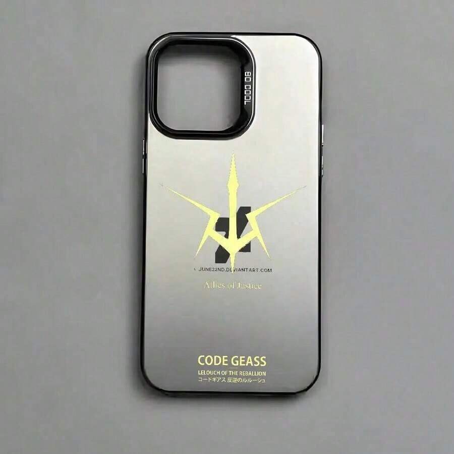 Moda Masculina Explosiva Mangas CortasAnime Code Geass Logo Phone Case For 17 16 15 14 13 12 11 Pro Max Air Compatible Multi-Color Matte Laser Metallic Aurora Style Phone Case - Z2 - 查看 1