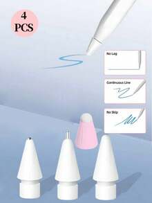 Upgraded Replacement Tips Compatible With Apple Pencil Pro/USB-C/2nd Gen/1st Gen Tips(With Storage Case),Wear-Resistant Mix Metal Tips For Pencil Accessories(6 Pack,Transparent) - Multicolor - View 16