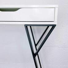 P-Shape Legs Set Of 4 - 34 Inch / 86cm Blk For Table Desk Console DT Ironcraft - Multicolor - View 4