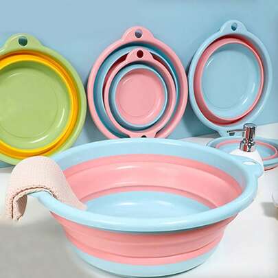 Bộ chậu rửa gấp gọn di động, chậu rửa rau củ, chậu ngâm chân, dễ vệ sinh, nhẹ và có thể mở rộng, phù hợp cho gia đình, ký túc xá và du lịch cắm trại ngoài trời. Có thể dùng làm bồn rửa khi cắm trại và chậu giặt đồ tại nhà, đựng nước, chậu rửa rau củ quả, dụng cụ vệ sinh - Chậu ngâm chân và chậu rửa gấp gọn bằng nhựa dày dặn - Vật dụng cần thiết cho năm học mới. Chậu gấp gọn, bộ chậu gấp gọn