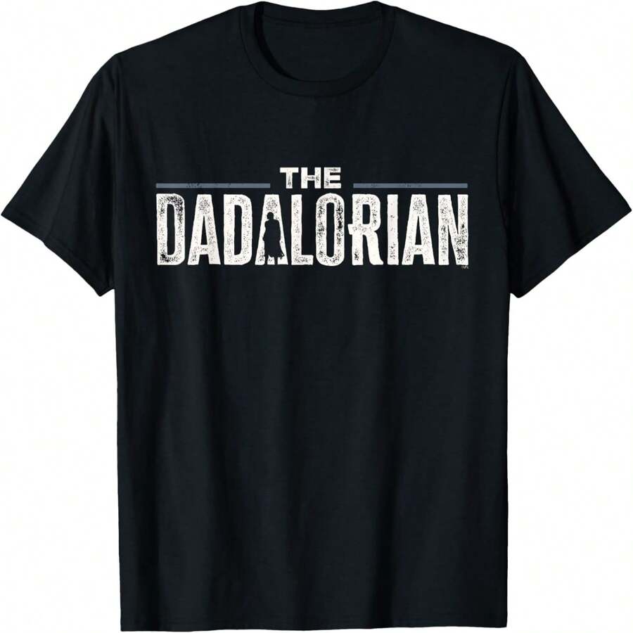 The Mandalorian _The Dadalorian_ Weathered Logo T-Shirt - màu đen - Xem 1