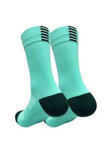 10 Pairs Women's Striped Bow Tie Mid-Calf Socks, Black & White Simple Design, Suitable For Casual & Leisure, Spring/Autumn - Multicolor - View 4