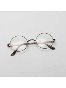 1 par de gafas de mujer con montura metálica de lentes transparentes, adecuadas para decoración diaria - Multicolor - Ver 3