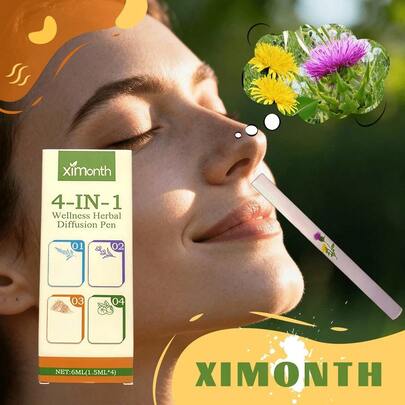 Herbal Breathing Stick Gift Set |   4-Pack,Four Distinct Thyme & Mint Sticks, Crafted Into Refined Cylinders That Contain Potent Herbal Extracts. They Provide Gentle Care For Your Lungs, Throat, Sinuses, And Oral Health-All Without Smoke Or Power Cords. The Perfect Travel-Sized Essential For A Touch Of Natural Luxury.