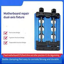 Multi-Functional Precision Repair Fixture For Smartphones, CPU Chip Holder, High Temperature Resistant, Motherboard Repair Clamp, IC Desoldering Clamp, Soldering, PCB Mainboard Fixture, Welding Fixing Tool - Blue - View 10
