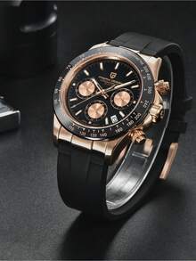 PAGANI DESIGN DESIGN 原创 PD1664 男士腕表，全新日本 VK63 计时码表，顶级奢华橡胶蓝宝石石英表壳，男士腕表 - 均碼 - 查看 11