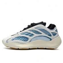Men Putian Luminous Casual Sports Men's Shoes Height Increasing Dad Shoes Sneakers - Trắng và Đen - Xem 3