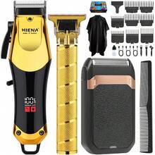 HIENA LQT 3pcs/2pcs/1pc Men's Grooming Tool Set – Rechargeable Hair Clipper, Beard Trimmer, And T-Shaped Carving Scissors; Cordless Multi-Functional Hair Clipper With Adjustable Guide Comb And Portable Razor; Perfect For At-Home Haircuts, Beard Styling, And Personal Care; Ideal Gift For Fathers, Boyfriends, And Friends This Holiday Season. - 彩色 - 查看 1