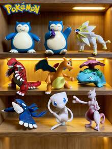 1pc Random Pocket Monster Anime Model Handmade Kapi Beast Deity Firedragon Super Cute Fantasy Cartoon Character Pocket Monster Movable Toy Birthday Gift - Multicolor - View 10