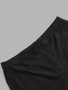 Shorts Esportivos Femininos, Shorts Justos Femininos. Com Cintura Elástica e Ajuste Slim. Estilo Esportivo e Casual, Adequado para Todas as Estações. Shorts Femininos. Shorts Esportivos Justos Femininos, Shorts de Ioga Femininos. Perfeito para Deslocamentos, Festas, Esportes, Atividades ao Ar Livre e Uso Diário. Preto Verão - Preto - Visão 5