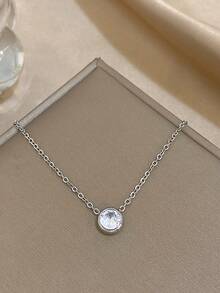 1件复古魅力花朵吊坠项链，简约串珠项链，女士不锈钢金色链条项链，适合圣诞节、日常佩戴、派对、母亲节、情人节等场合的珠宝礼物 - 彩色 - 查看 13