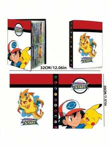 pokemon Álbum de tarjetas de 4 paneles con bandeja para tarjetas de clasificación, tema de Charizard, serie Pokémon, álbum de coleccionista, contiene 240 tarjetas, regalo del Día de San Valentín - Multicolor - Ver 6