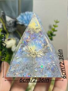 CUPIDCRYSTAL 蛋白石能量金字塔，蛋白石材质，家居装饰，馈赠亲友，水晶宝石，能量放大器，水晶礼品的最佳选择 - 5厘米/1.97英寸 - 查看 13