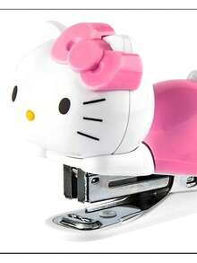 ENGRAPADORAS KAWAII CON 1000 GRAPAS, PORTATIL Y ROSA KITTY- DECORADA CRISTAL PIEDRA COLOR ROSA - Libro único - Ver 5