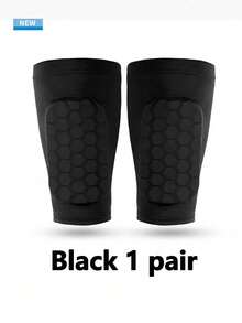 1PC/1Pair Summer Sports Calf Guards, Honeycomb Anti-Collision Design, Football Specialized Leg Protective Sleeves - Multicolor - View 15
