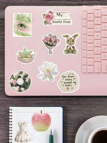 50张初夏少女梦境粘贴贴纸，可用于贴在手册、笔记本电脑、行李箱、吉他等处 - Early Summer Dream - 查看 6