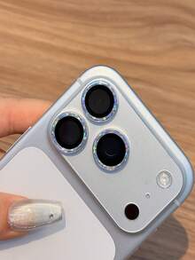 3片装 - 银色星空相机镜头保护膜，兼容 17 Pro Max（6.9英寸），9H硬度，星空图案，高清透明，带独立金属环，兼容 17 Pro、16 Pro Max、15、14、13、12和11系列，情人节礼物，适用于日常、办公室、家庭使用，防水防震防摔防刮。 - 銀色 - 查看 21