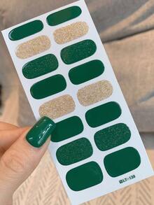 Full Nail Stickers, Green Clover, Multicolor Nail Art Decals, Nail Stickers Suitable For Women, Girls Nail Art Supplies, Party, Holiday, Celebration, Birthday Gift Nails - Multicolor - View 5